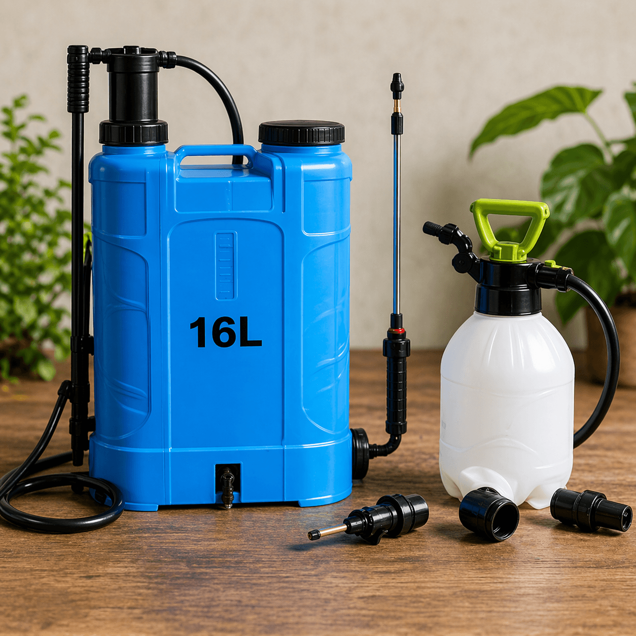 Sprayer gendong dan sprayer tangan untuk kategori alat semprot.