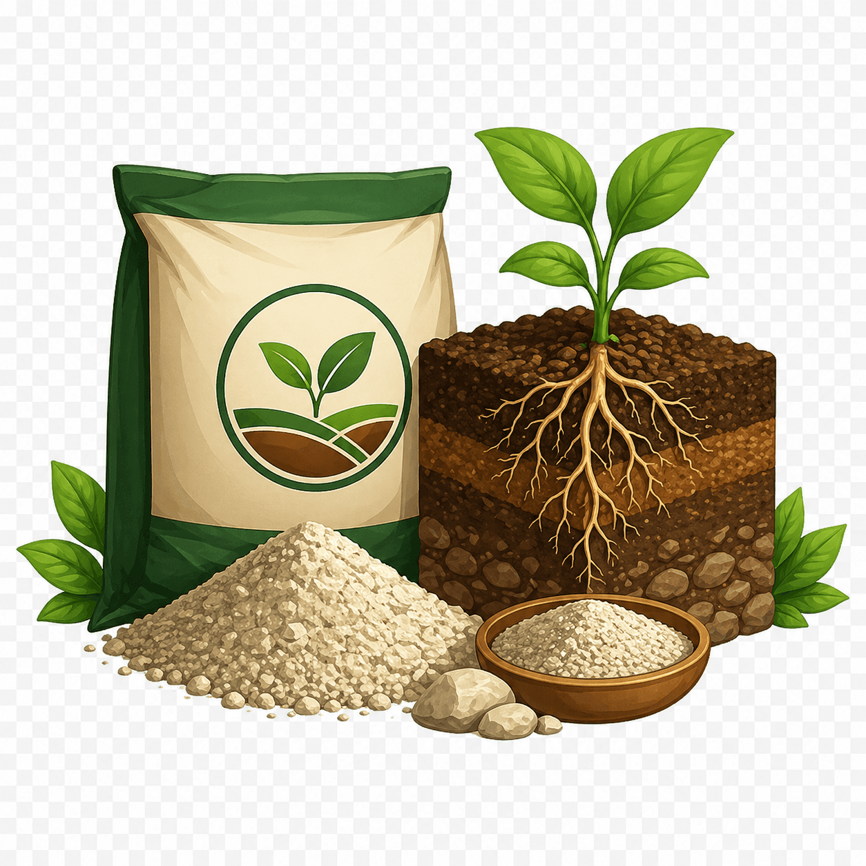 Karung kapur pertanian dan dolomit untuk kategori pembenah tanah.