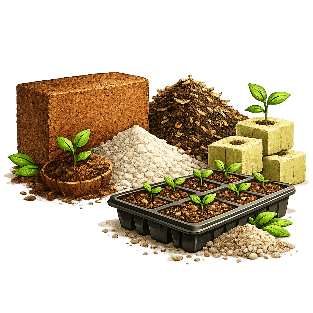 Polybag, pot plastik, dan grow bag untuk kategori polybag dan wadah tanam.